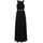 Υφασμάτινα Γυναίκα Μακριά Φορέματα MICHAEL Michael Kors SMOCKED MAXI DRESS Black / Άσπρο