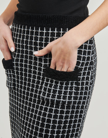 Karl Lagerfeld boucle knit skirt Black / Άσπρο