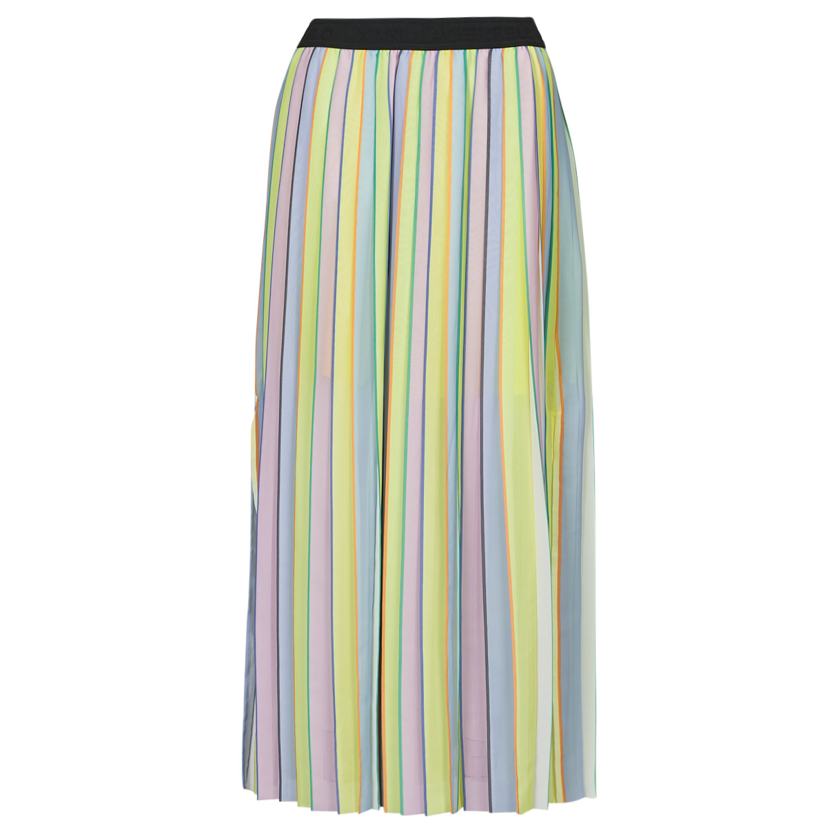 Κοντές Φούστες Karl Lagerfeld stripe pleated skirt
