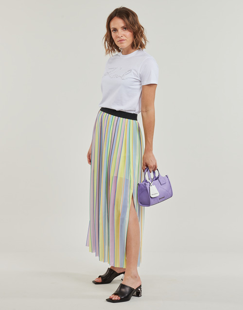 Karl Lagerfeld stripe pleated skirt