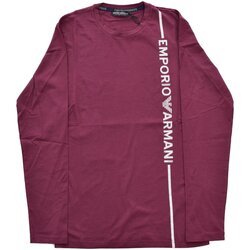 Υφασμάτινα Άνδρας Μπλουζάκια με μακριά μανίκια Emporio Armani 111023 3F523 Red