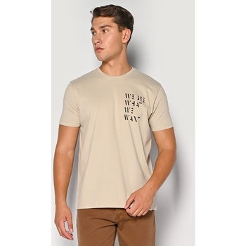 Υφασμάτινα Άνδρας T-shirts & Μπλούζες Brokers ΑΝΔΡΙΚΟ T-SHIRT Beige