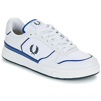 Παπούτσια Άνδρας Χαμηλά Sneakers Fred Perry B300 Leather / Mesh Άσπρο / Μπλέ