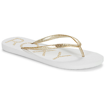 Παπούτσια Γυναίκα Σαγιονάρες Roxy VIVA SPARKLE Άσπρο / Gold