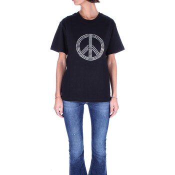 Υφασμάτινα Γυναίκα T-shirt με κοντά μανίκια Moschino 0711 8262 Black