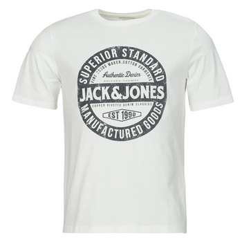 Υφασμάτινα Άνδρας T-shirt με κοντά μανίκια Jack & Jones JJEJEANS TEE SS O-NECK  23/24 Άσπρο