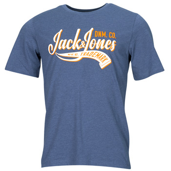 Υφασμάτινα Άνδρας T-shirt με κοντά μανίκια Jack & Jones JJELOGO TEE SS O-NECK 2 COL SS24 SN Marine