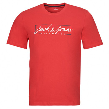 Υφασμάτινα Άνδρας T-shirt με κοντά μανίκια Jack & Jones JJZURI TEE SS CREW NECK Red
