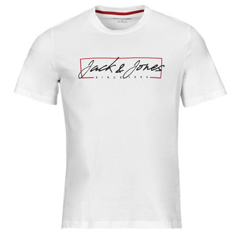 Υφασμάτινα Άνδρας T-shirt με κοντά μανίκια Jack & Jones JJZURI TEE SS CREW NECK Άσπρο