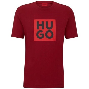 Υφασμάτινα Άνδρας T-shirt με κοντά μανίκια BOSS 50473891 DALTOR Red
