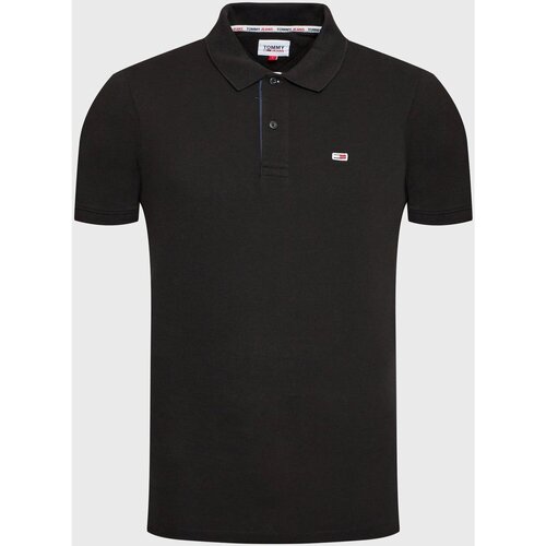 Υφασμάτινα Άνδρας T-shirts & Μπλούζες Tommy Jeans DM0DM15370 Black