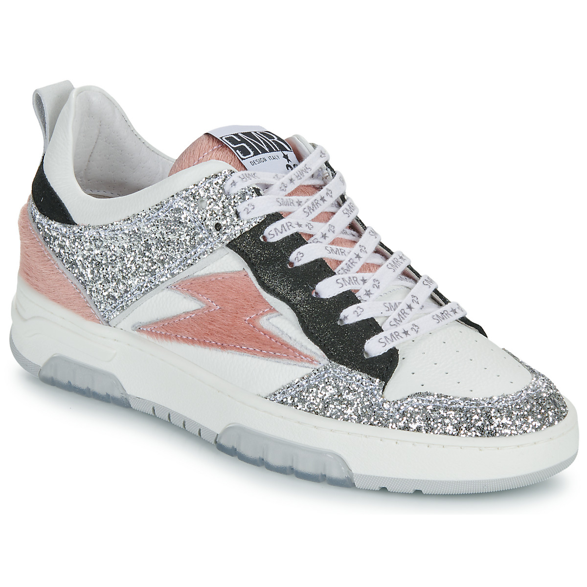 Παπούτσια Γυναίκα Χαμηλά Sneakers Semerdjian CHITA Άσπρο / Ροζ / Argenté
