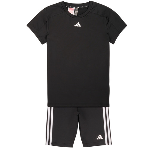 Υφασμάτινα Κορίτσι Σετ από φόρμες Adidas Sportswear JG TR-ES 3S TSE Black / Άσπρο