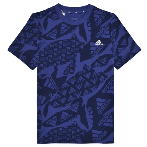 Υφασμάτινα Αγόρι T-shirt με κοντά μανίκια Adidas Sportswear J CAMLOG T Μπλέ