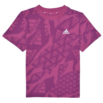Υφασμάτινα Κορίτσι T-shirt με κοντά μανίκια Adidas Sportswear LK CAMLOG Violet