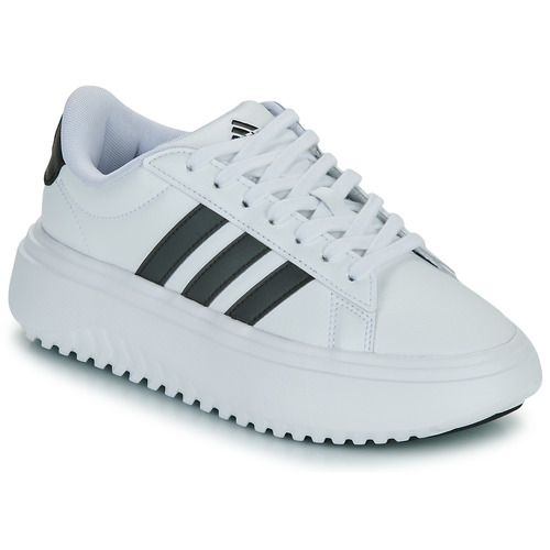 Παπούτσια Γυναίκα Χαμηλά Sneakers Adidas Sportswear GRAND COURT PLATFORM Άσπρο / Black