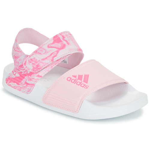 Παπούτσια Κορίτσι Σανδάλια / Πέδιλα Adidas Sportswear ADILETTE SANDAL K Ροζ / Άσπρο