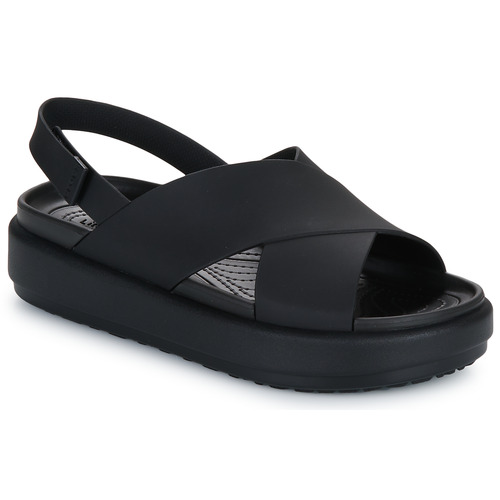 Παπούτσια Γυναίκα Σανδάλια / Πέδιλα Crocs BROOKLYN LUXE X-STRAP Black