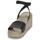 Παπούτσια Γυναίκα Σανδάλια / Πέδιλα Crocs BROOKLYN WEDGE Black / Beige