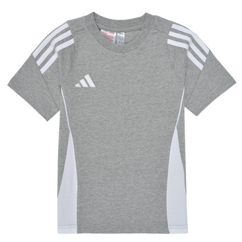 Υφασμάτινα Παιδί T-shirt με κοντά μανίκια adidas Performance TIRO24 SWTEEY Grey / Άσπρο
