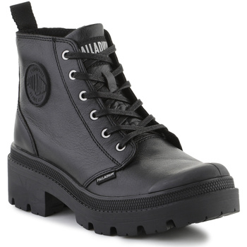 Παπούτσια Γυναίκα Ψηλά Sneakers Palladium Pallabase Leather 96905-001-M Black/Black Black