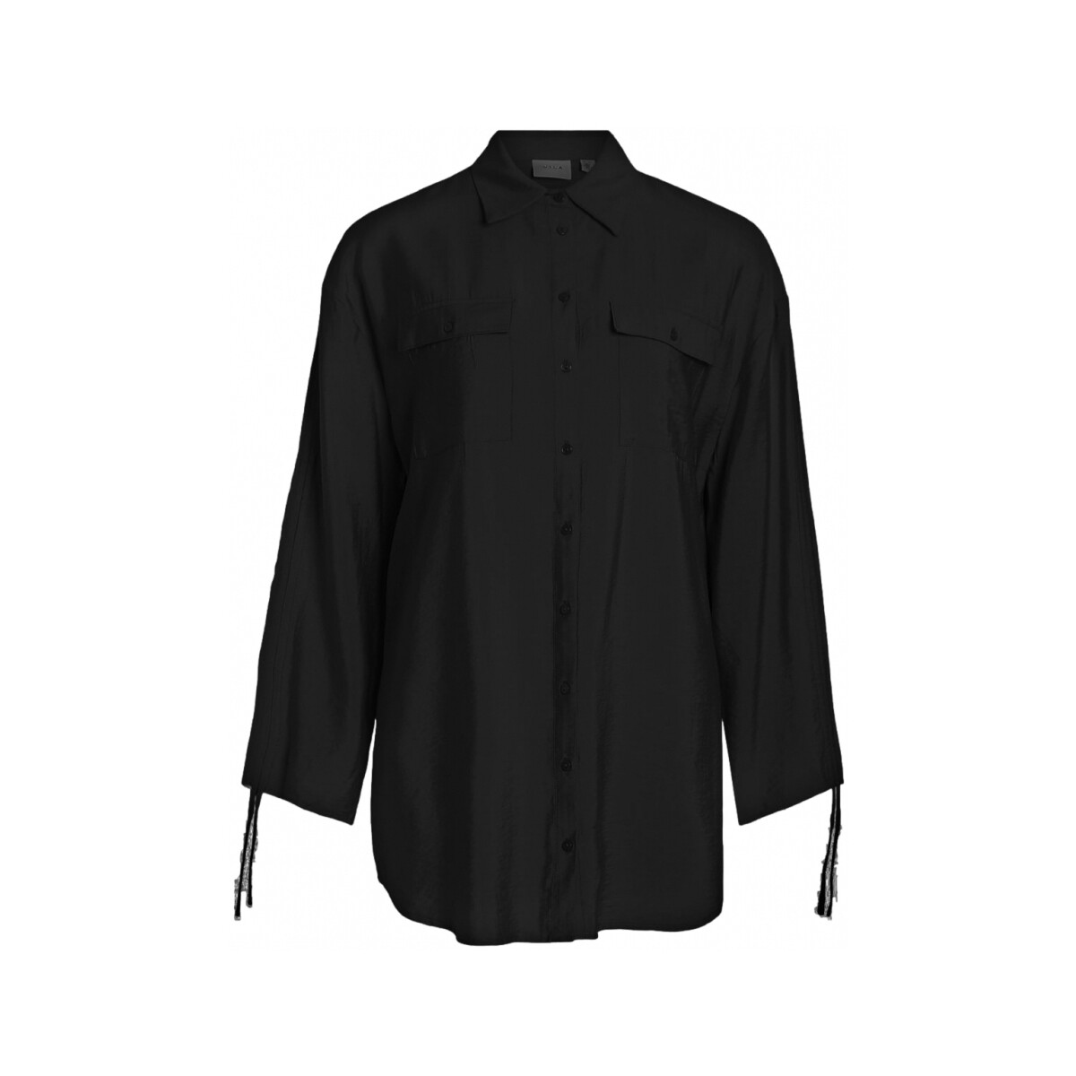 Vila  Μπλούζα Vila Klaria Oversize Shirt L/S - Black