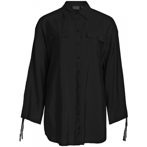 Υφασμάτινα Γυναίκα Μπλούζες Vila Klaria Oversize Shirt L/S - Black Black