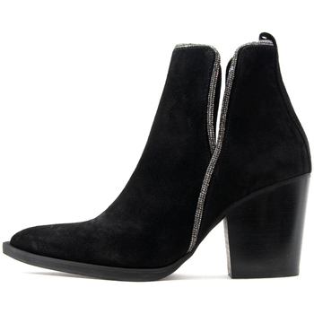 Kotris SUEDE LEATHER ANKLE BOOTS WOMEN ΜΑΥΡΟ