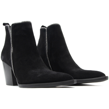 Kotris SUEDE LEATHER ANKLE BOOTS WOMEN ΜΑΥΡΟ