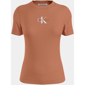 Υφασμάτινα Γυναίκα T-shirts & Μπλούζες Calvin Klein Jeans J20J221426 Orange
