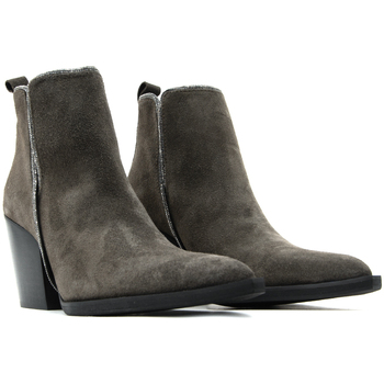 Kotris SUEDE LEATHER ANKLE BOOTS WOMEN ΓΚΡΙ