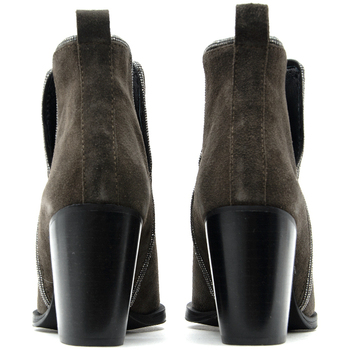 Kotris SUEDE LEATHER ANKLE BOOTS WOMEN ΓΚΡΙ