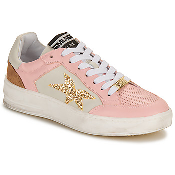 Παπούτσια Γυναίκα Χαμηλά Sneakers Meline  Άσπρο / Ροζ