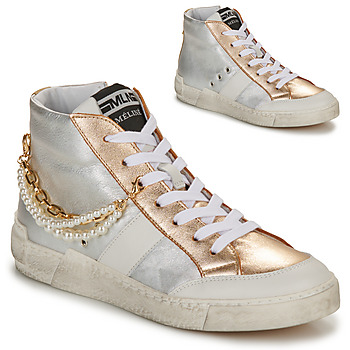 Παπούτσια Γυναίκα Ψηλά Sneakers Meline  Silver / Gold