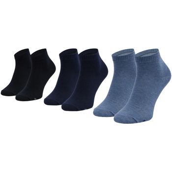 Skechers 3PPK Basic Quarter Socks Μπλέ