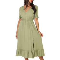 Υφασμάτινα Γυναίκα Φορέματα La Modeuse 30698_P70845 Green