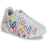 Παπούτσια Κορίτσι Χαμηλά Sneakers Skechers UNO LITE - GOLDCROWN SPREAD THE LOVE Άσπρο / Multicolour