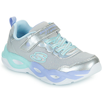 Παπούτσια Κορίτσι Χαμηλά Sneakers Skechers LIGHTS: TWISTY GLOW Silver / Μπλέ / Violet