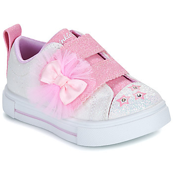 Παπούτσια Κορίτσι Χαμηλά Sneakers Skechers TWINKLE SPARKS - GLITTER GEMS Άσπρο / Ροζ