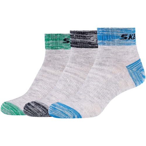 Εσώρουχα Κορίτσι Αθλητικές κάλτσες  Skechers 3PPK Wm Mesh Ventilation Quarter Socks Grey