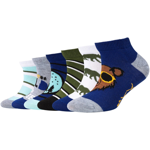 Εσώρουχα Αγόρι Αθλητικές κάλτσες  Skechers 6PPK Boys Casual Animals Sneakrs Socks Multicolour