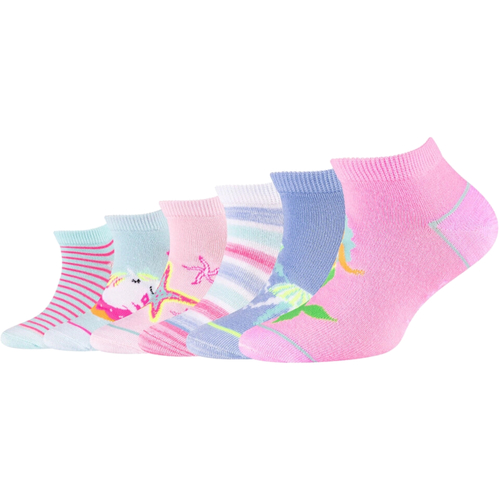 Εσώρουχα Κορίτσι Αθλητικές κάλτσες  Skechers 6PPK Girls Casual Fancy Sneaker Socks Multicolour