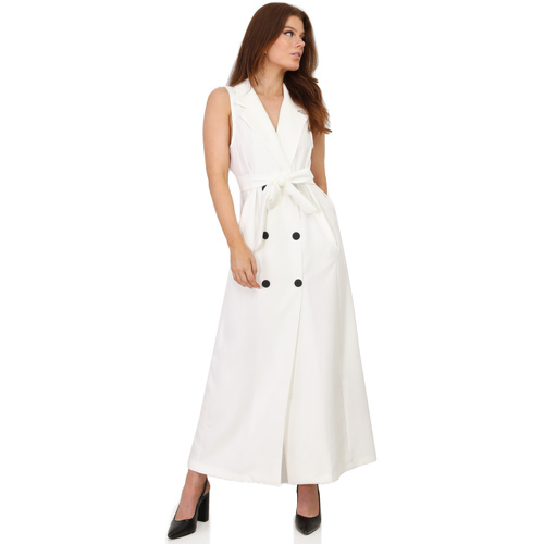 Υφασμάτινα Γυναίκα Φορέματα La Modeuse 68619_P159971 Άσπρο