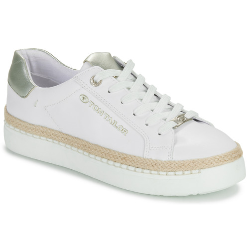 Παπούτσια Γυναίκα Χαμηλά Sneakers Tom Tailor 5390320023 Άσπρο / Gold