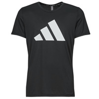 Υφασμάτινα Άνδρας T-shirt με κοντά μανίκια adidas Performance RUN IT TEE Black / Άσπρο