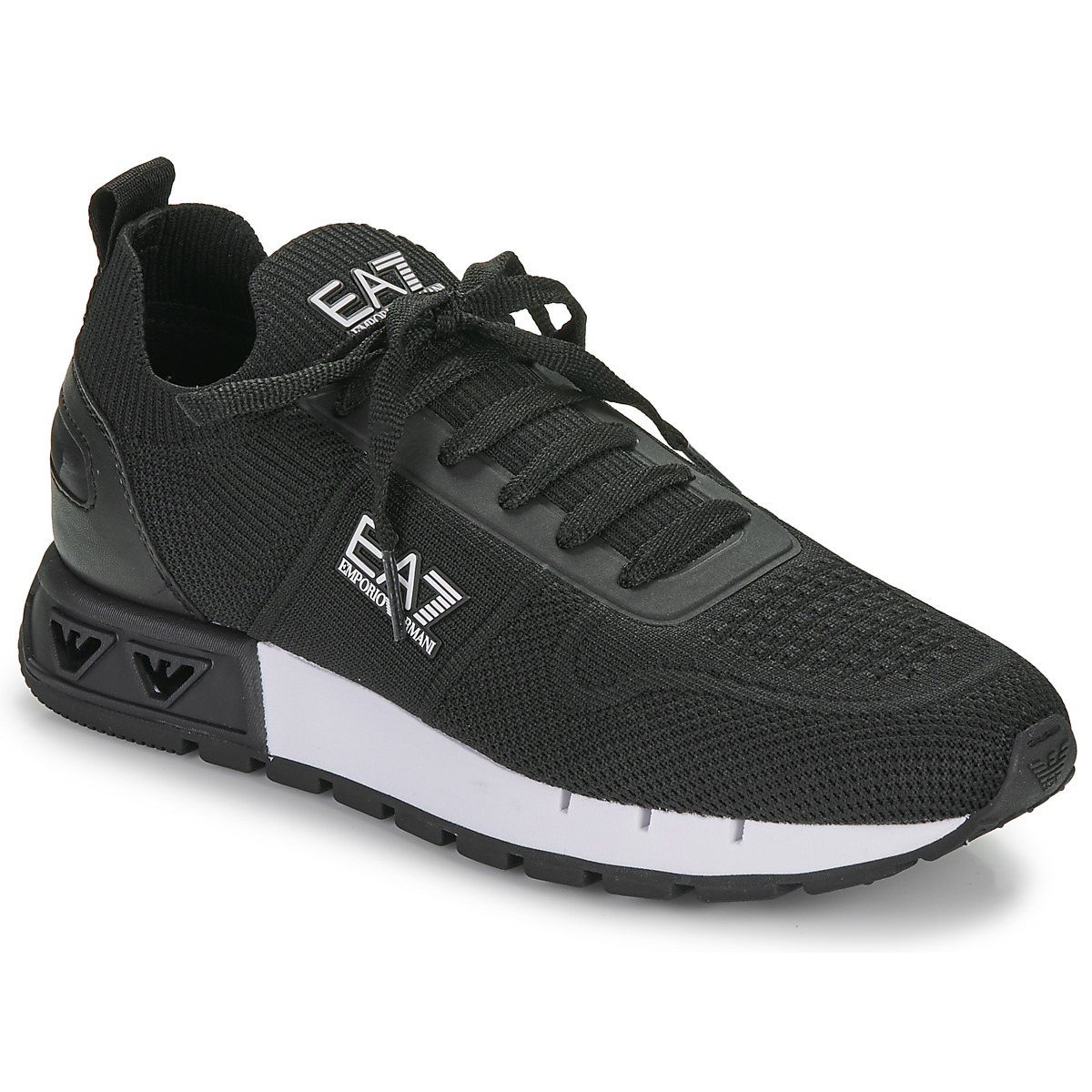 Emporio Armani EA7  Xαμηλά Sneakers Emporio Armani EA7 BLK WHT LEGACY KNIT