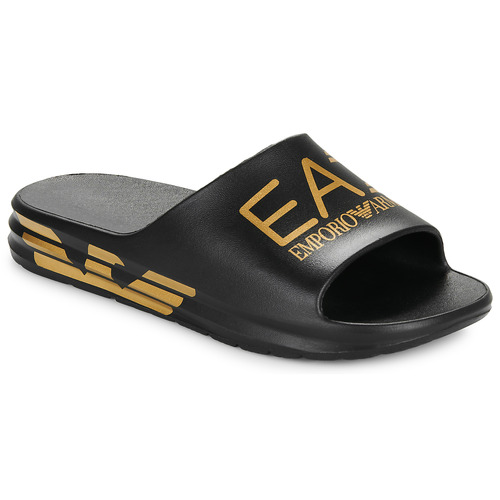 Παπούτσια σαγιονάρες Emporio Armani EA7 CRUSHER DISTANCE SLIDE Black / Gold