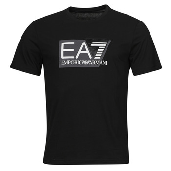 Υφασμάτινα Άνδρας T-shirt με κοντά μανίκια Emporio Armani EA7 TSHIRT 3DPT81 Black