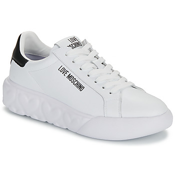 Παπούτσια Γυναίκα Χαμηλά Sneakers Love Moschino HEART LOVE Άσπρο / Black