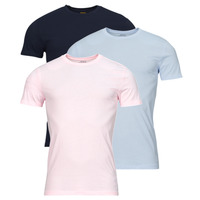 Υφασμάτινα Άνδρας T-shirt με κοντά μανίκια Polo Ralph Lauren S / S CREW-3 PACK-CREW UNDERSHIRT Μπλέ / Marine / Ροζ